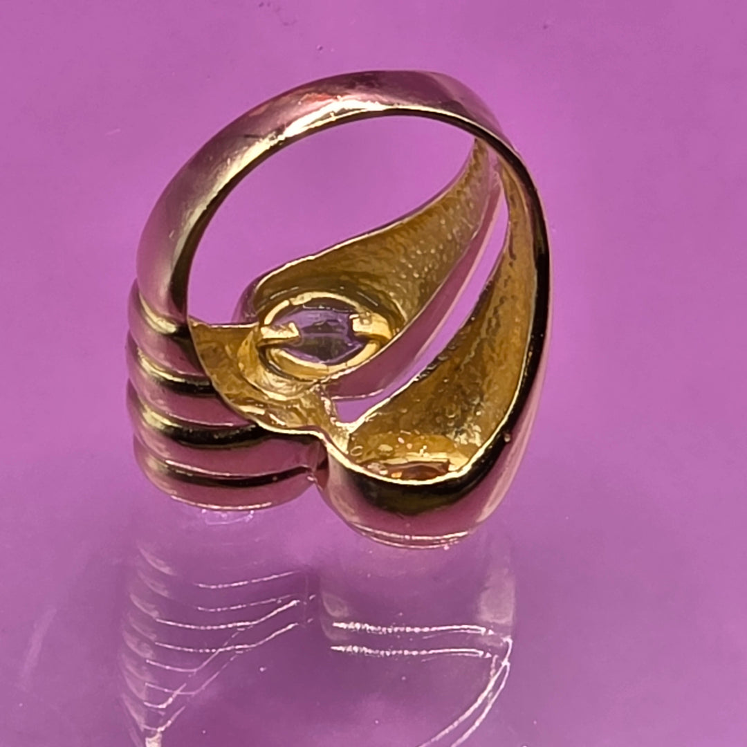 14K Gold Multi-Gem Statement Ring