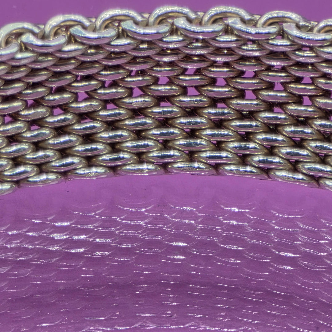 Authentic Tiffany & Co. Sterling Silver Mesh Bracelet