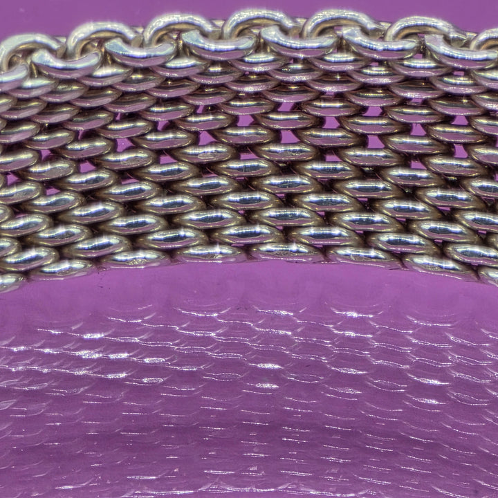 Authentic Tiffany & Co. Sterling Silver Mesh Bracelet