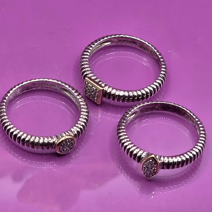 The Sterling Silver 3 Ring Stack