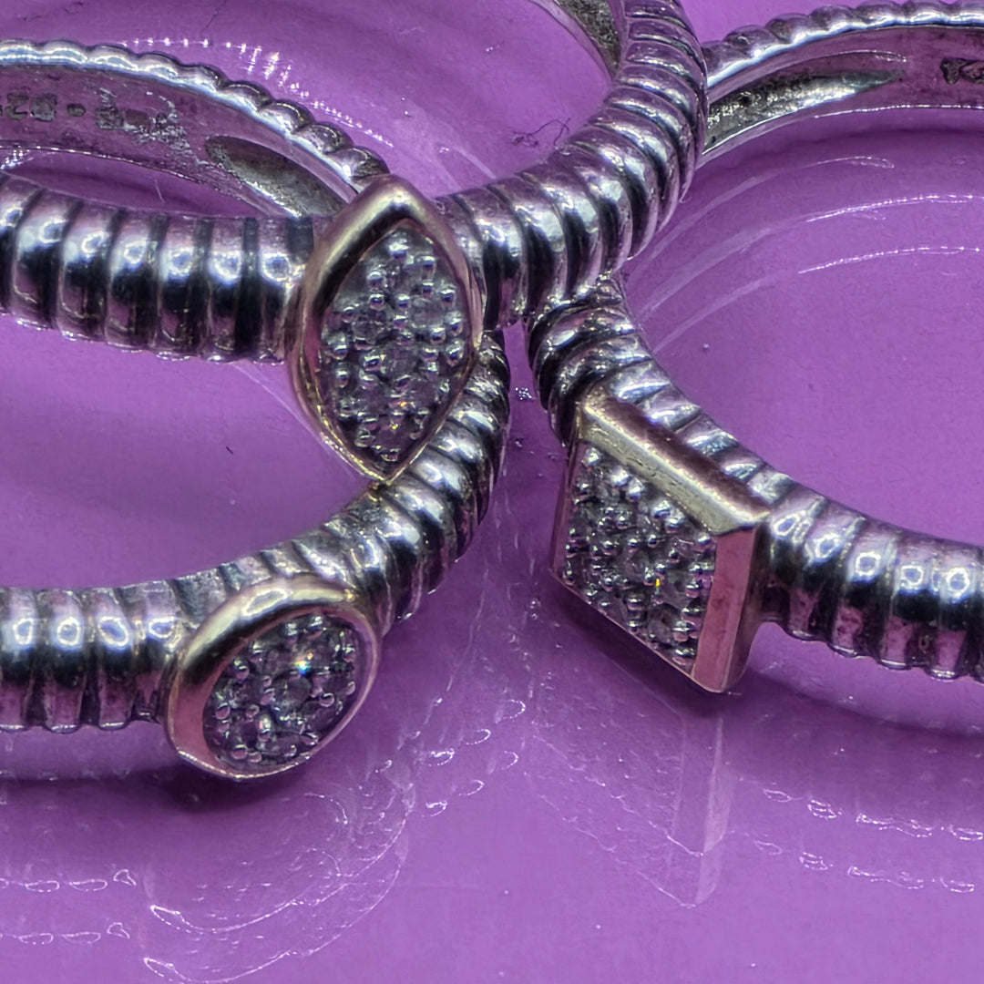 The Sterling Silver 3 Ring Stack