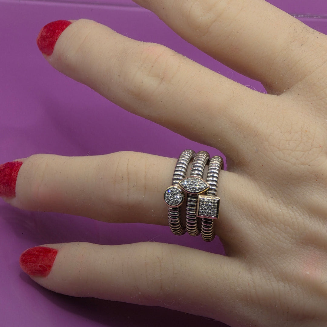 The Sterling Silver 3 Ring Stack