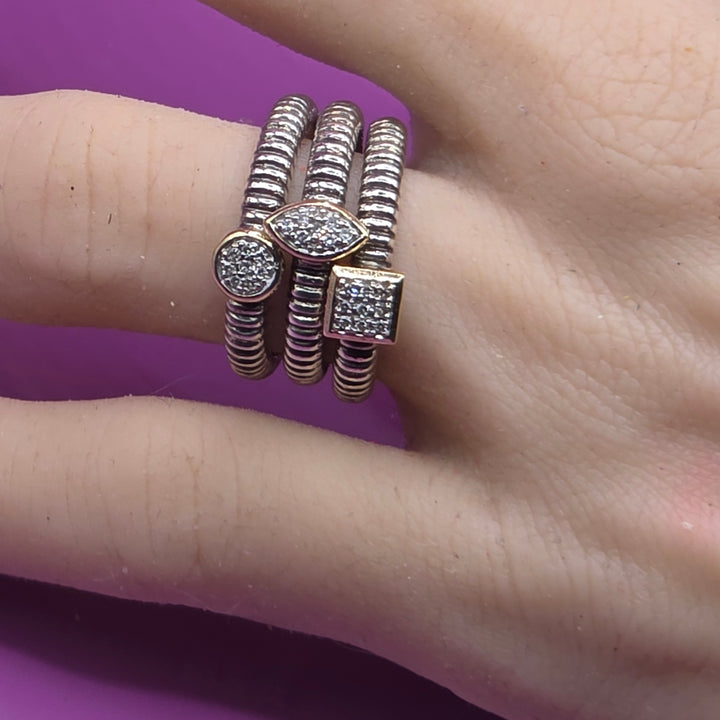 The Sterling Silver 3 Ring Stack