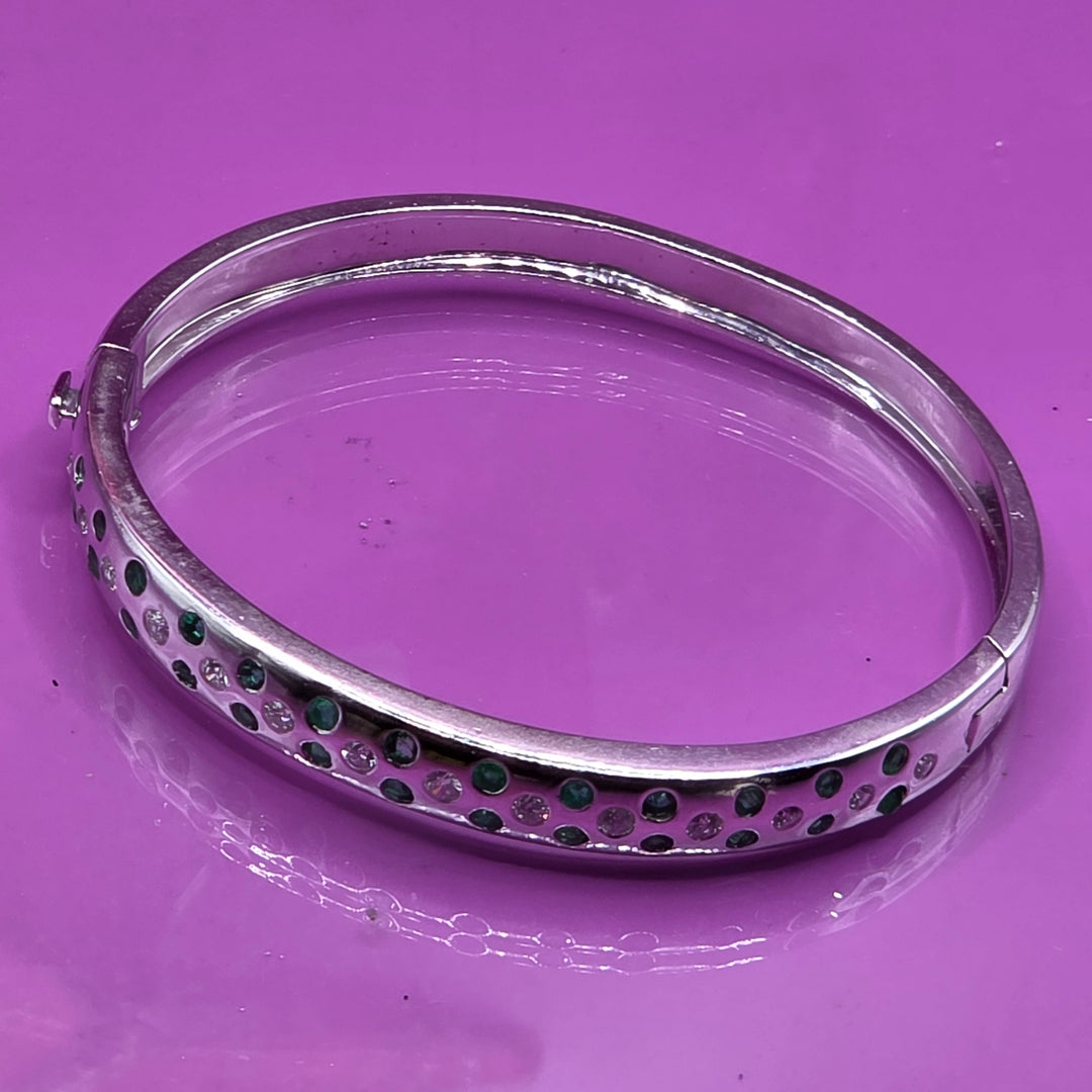 14K Gold, Diamond & Emerald Bracelet & Ring Set