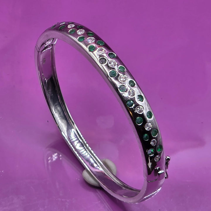 14K Gold, Diamond & Emerald Bracelet & Ring Set