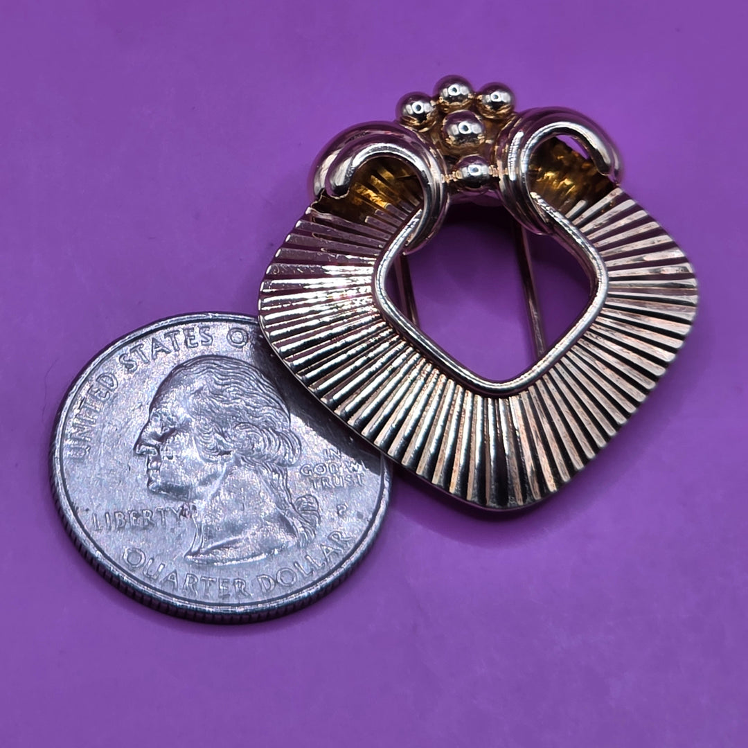 Vintage 14K Gold Bold Art Deco Cartier Brooch