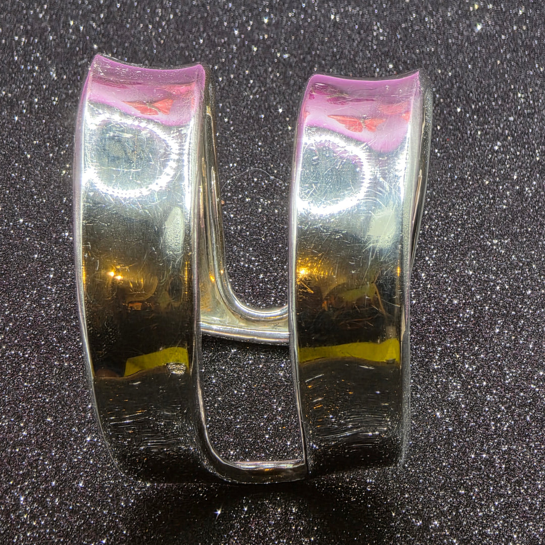 Sterling Silver Chunky, Wide Split Cuff Bracelet
