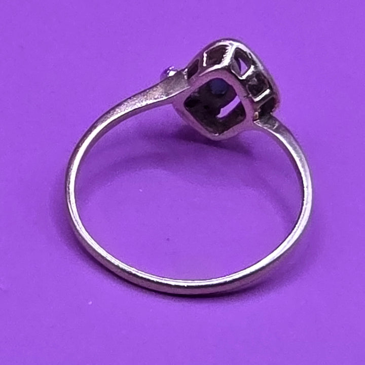 14k Gold, Lustrine & Diamond Elegant Ring