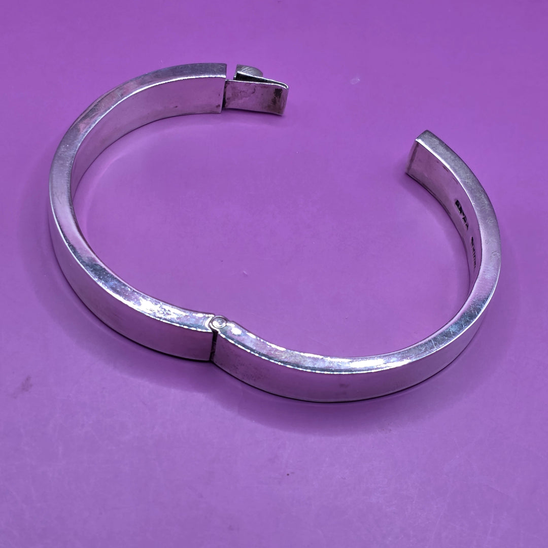Bold Sterling Silver Bangle Bracelet