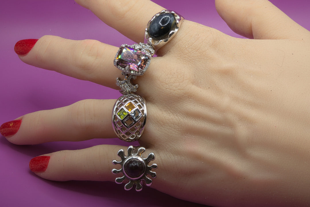 Rare Vintage Gson Liedholm Mid-Century Modern Hippy Flower Ring