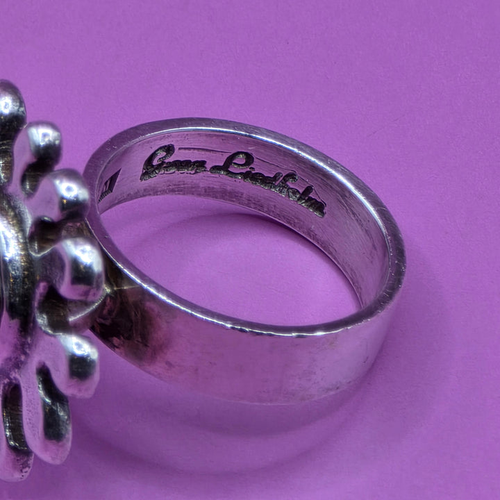 Rare Vintage Gson Liedholm Mid-Century Modern Hippy Flower Ring
