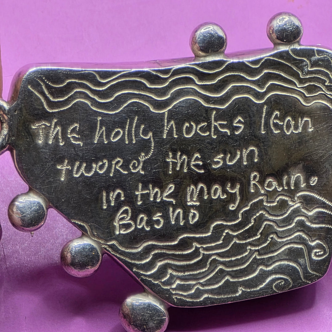 Sterling Silver Broken China Upcycled Statement Bracelet