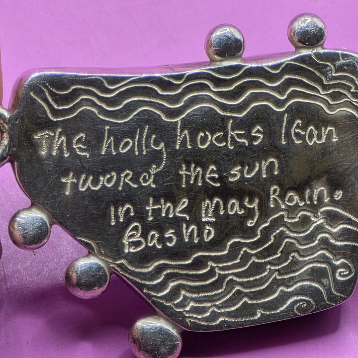 Sterling Silver Broken China Upcycled Statement Bracelet