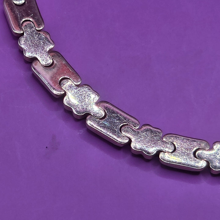 14K Gold Chunky Stutter Link Necklace