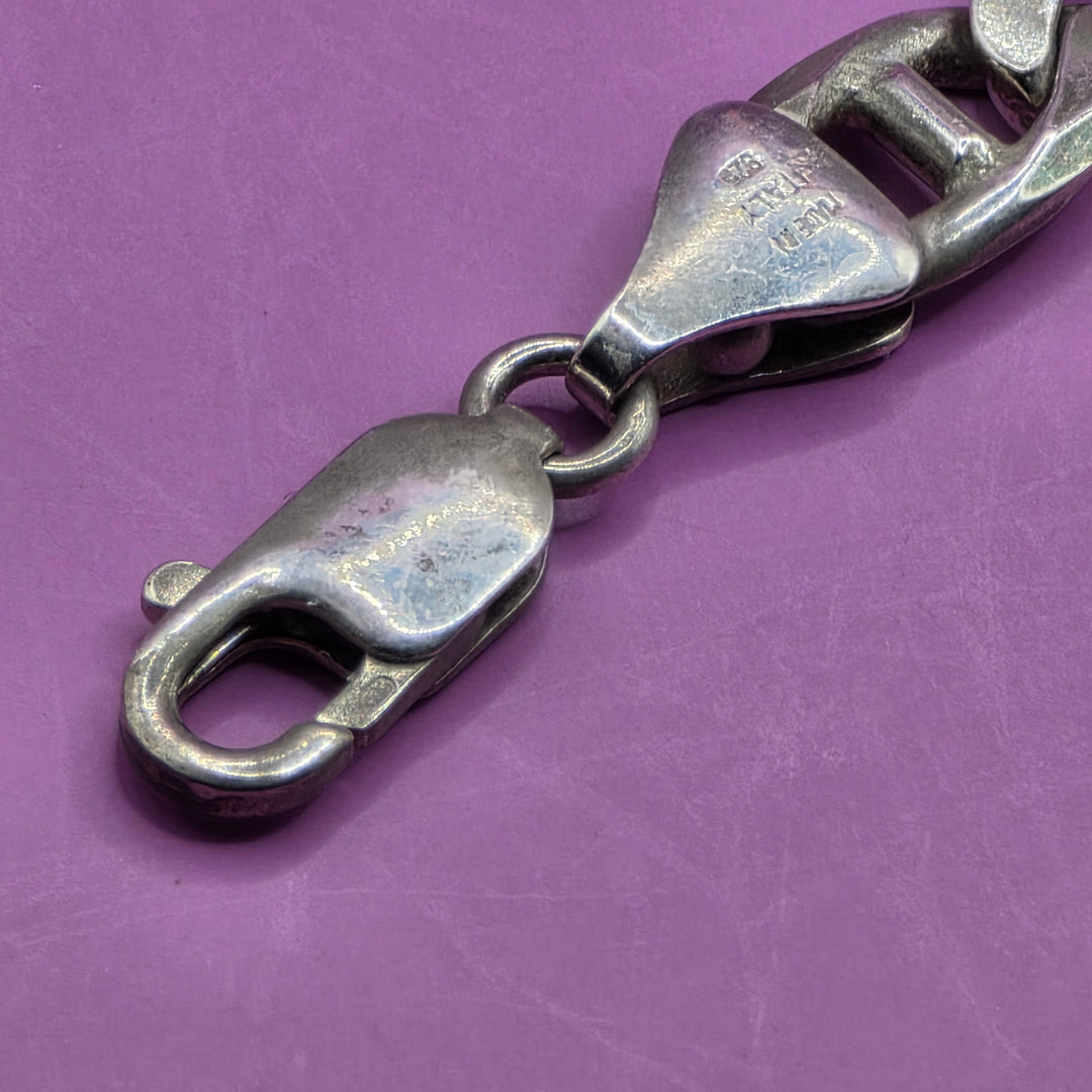 Sterling Silver Heavy Anchor Chain Link Bracelet