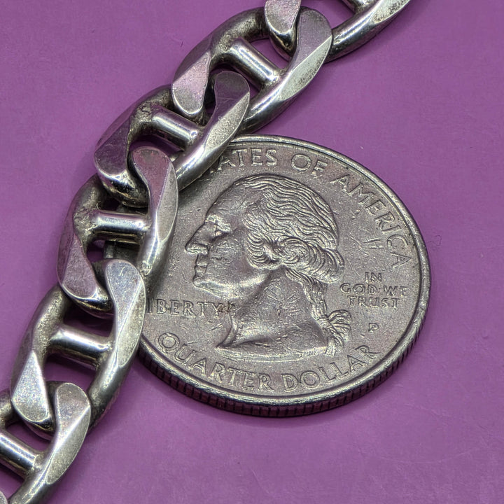 Sterling Silver Heavy Anchor Chain Link Bracelet