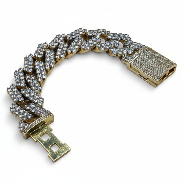 XL Cuban Link Sterling Silver CZ Iced Out Bracelet