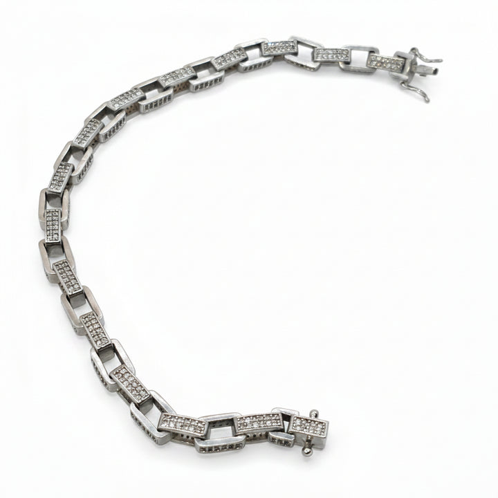 Sterling Silver Traditional Chain Link Bracelet
