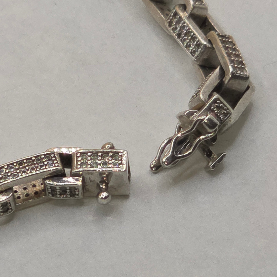 Sterling Silver Traditional Chain Link Bracelet