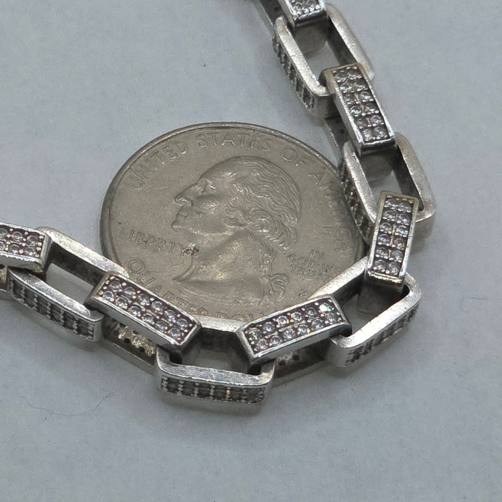 Sterling Silver Traditional Chain Link Bracelet