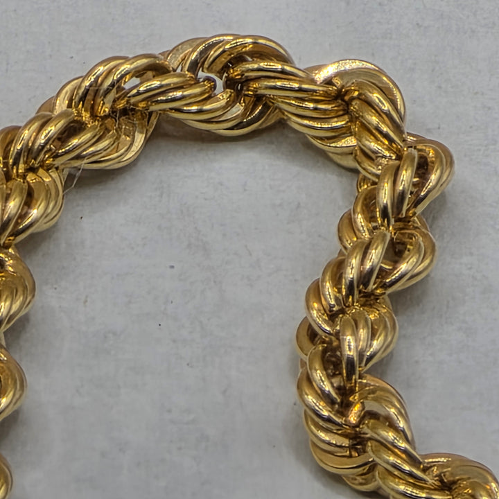 10K Gold Crucifix Rope Necklace
