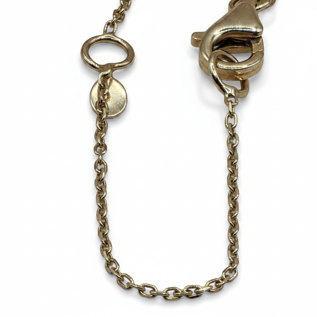 14K Gold, 8 Station Van Cleef Style Necklace