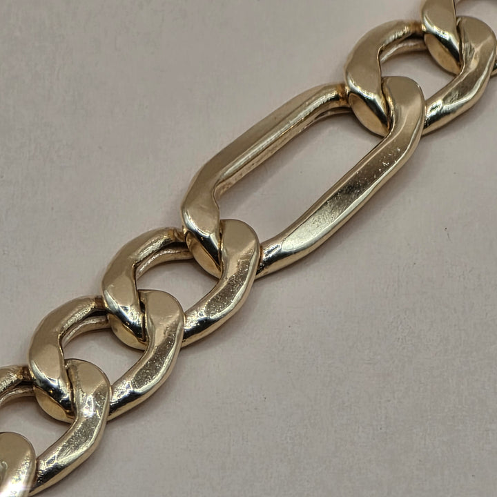 18K Gold Traditional Figaro Link Bracelet