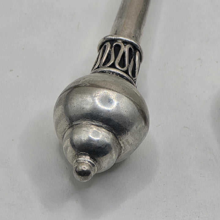 Sterling Silver Torpedo Drop Dangle Earrings