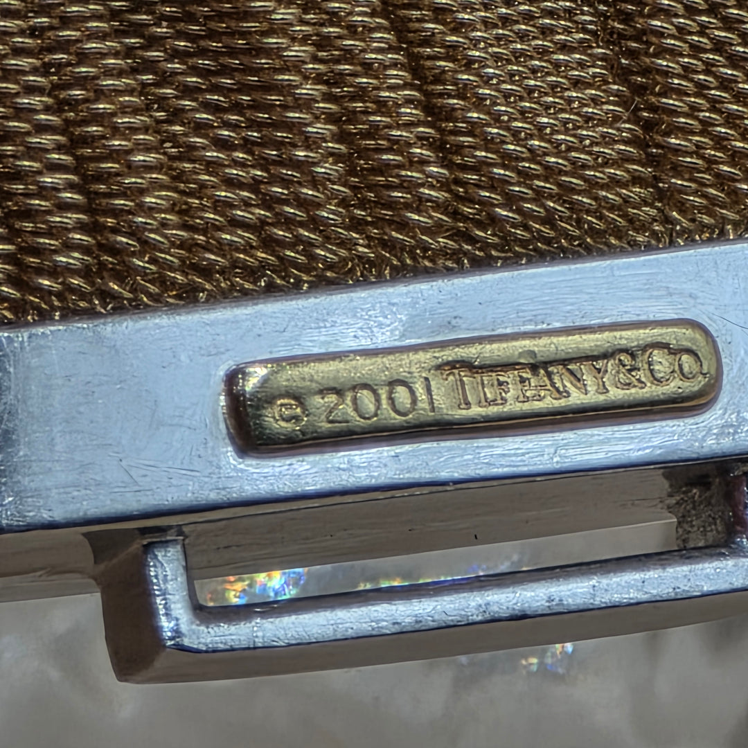 18K Gold, Platinum & Diamond Tiffany & Co Somerset Mesh Bracelet
