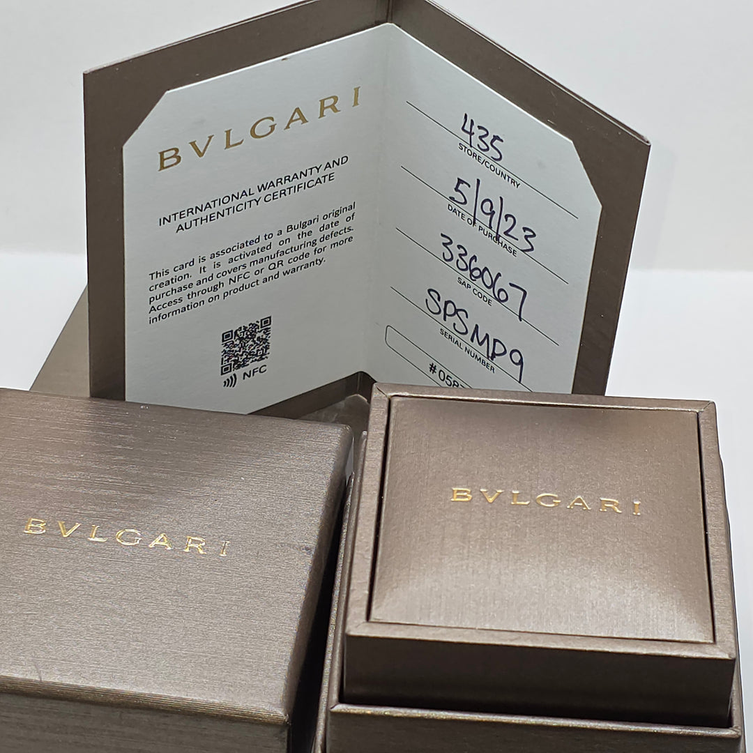 Authentic BVLGARI B.zero1 18K Yellow Gold Band Ring