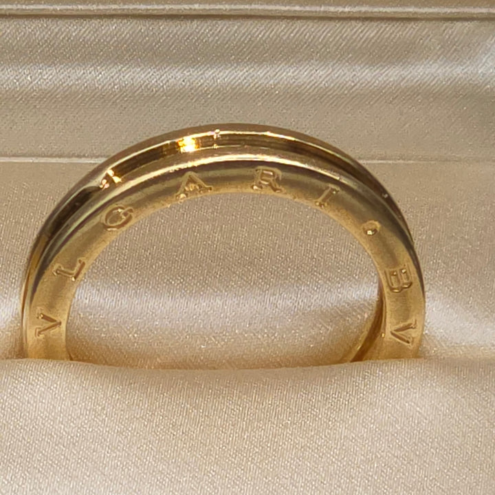 Authentic BVLGARI B.zero1 18K Yellow Gold Band Ring