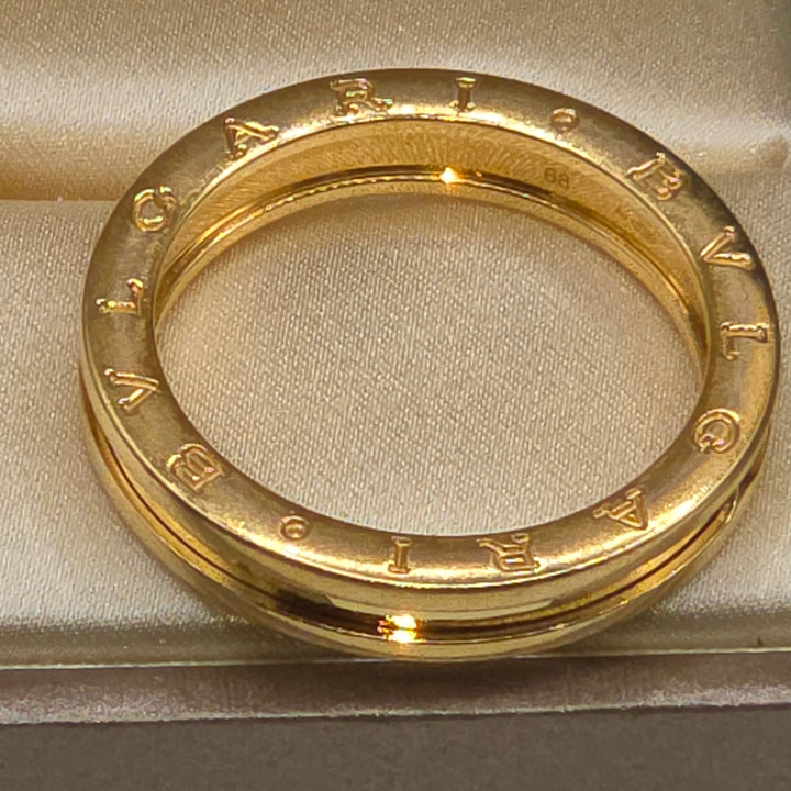 Authentic BVLGARI B.zero1 18K Yellow Gold Band Ring