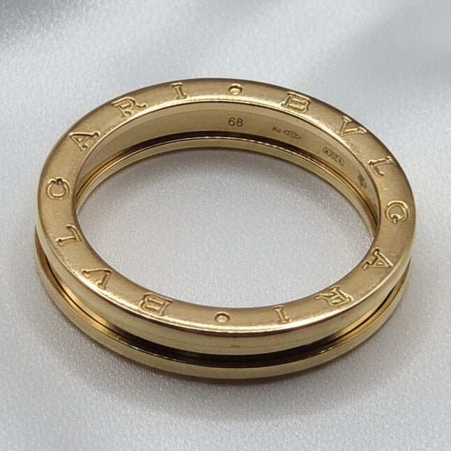 Authentic BVLGARI B.zero1 18K Yellow Gold Band Ring