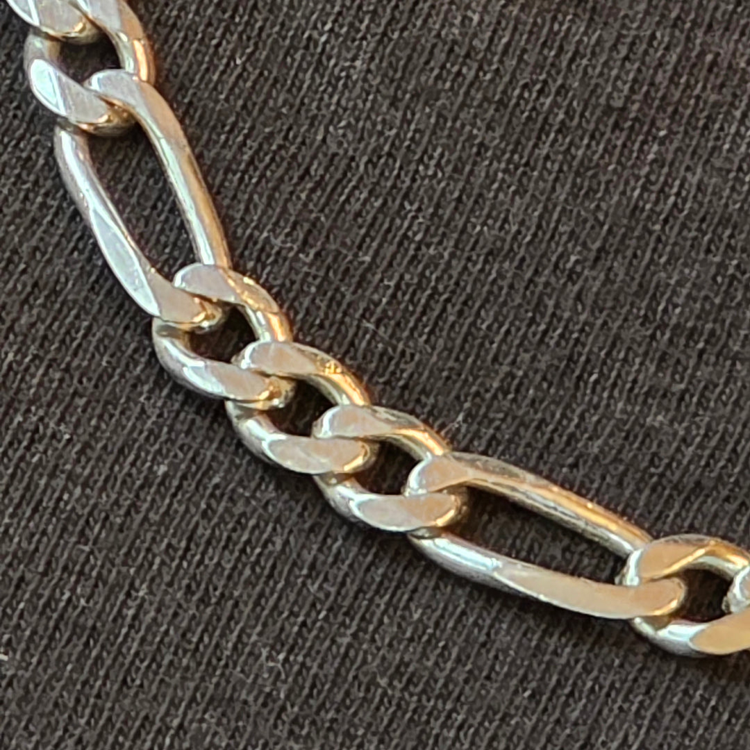 Sterling Silver Traditional Figaro Link Necklace
