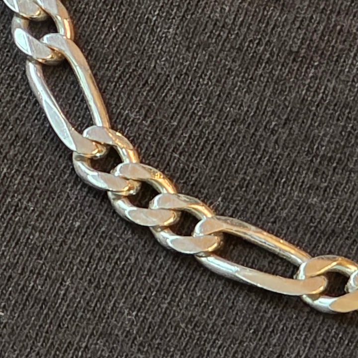 Sterling Silver Traditional Figaro Link Necklace