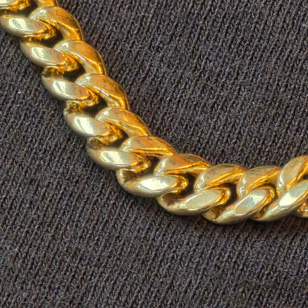 14K Gold Traditional Cuban Link Necklace