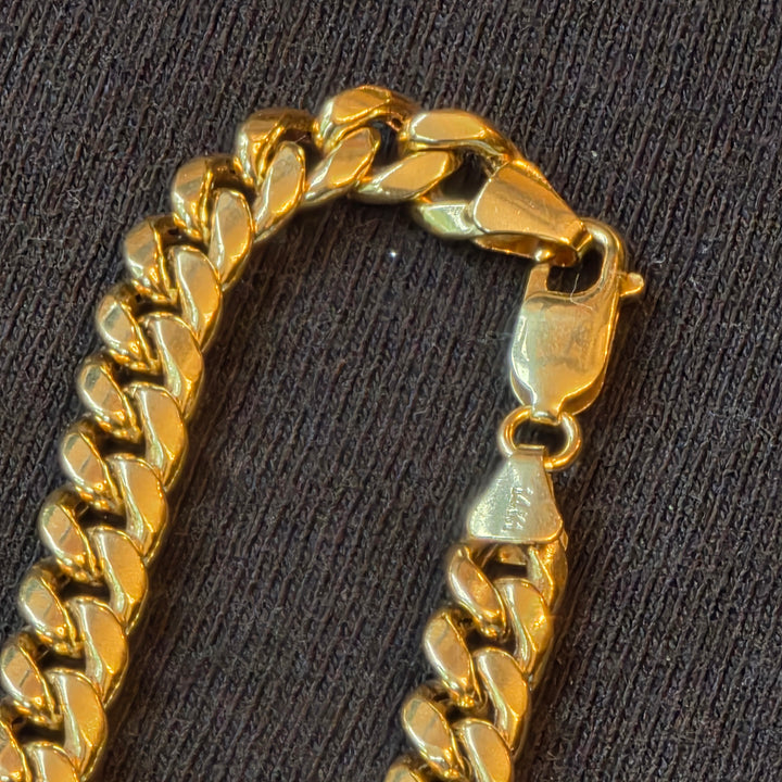 14K Gold Traditional Cuban Link Necklace