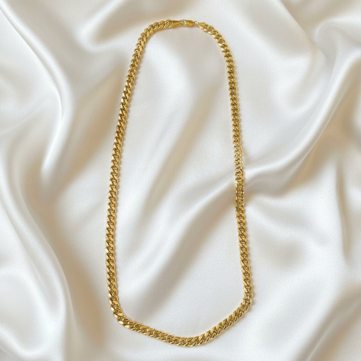 14K Gold Traditional Cuban Link Necklace