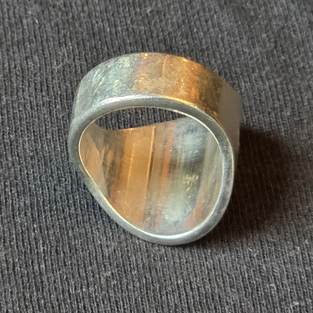 Sterling Silver Raw Brutalist Nugget Statement Ring