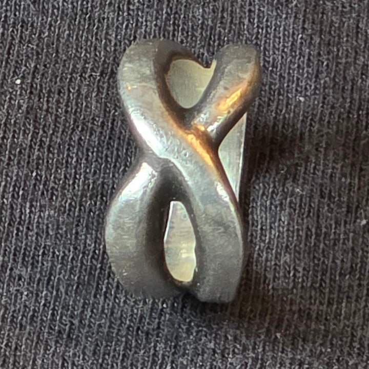 Sterling Silver Crossover Fluid Design Statement Ring