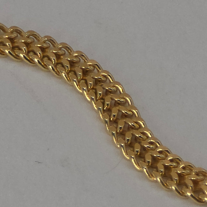 18K Gold Deeply Detailed Filigree Cross Necklace