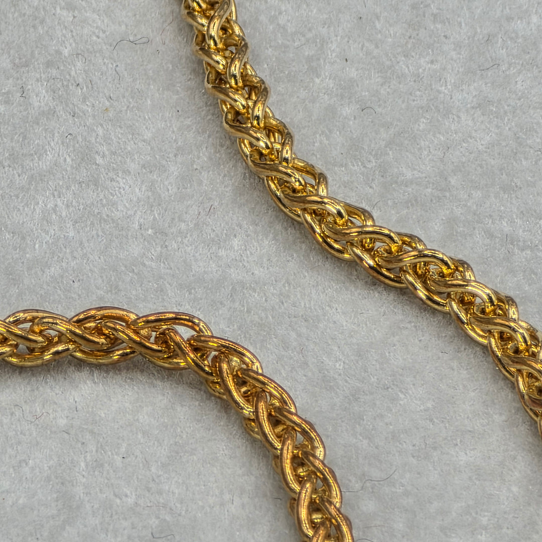 Extremely Rare 18K Gold & Diamond Movado Bar Necklace