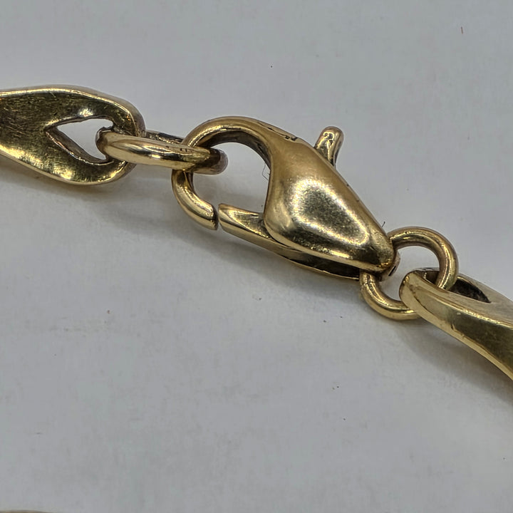 18K Gold Georg Jensen Reflect Slim Link Necklace