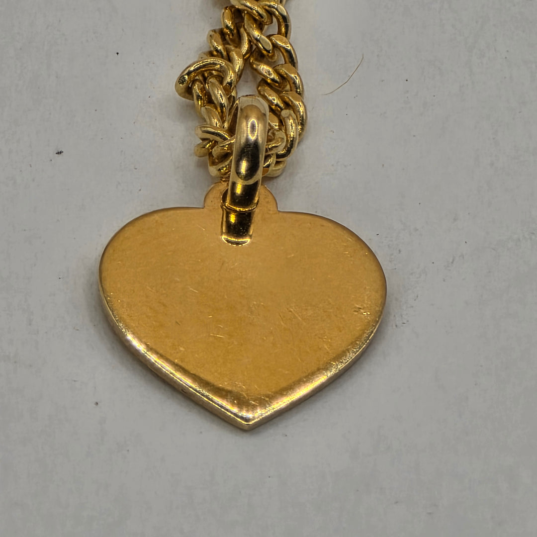 18K Gold Tiffany & Co. "Please Return" Heart Necklace