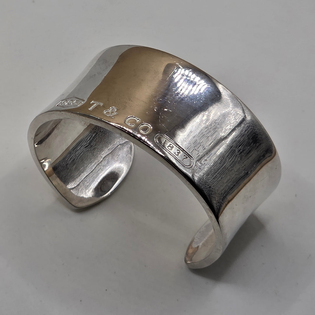 Authentic Tiffany & Co. 1837 Sterling Silver Cuff Bracelet