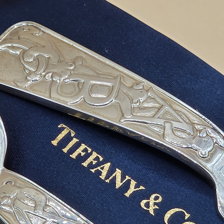 Tiffany & Co. Sterling Silver Baby Fork and Spoon Gift Set