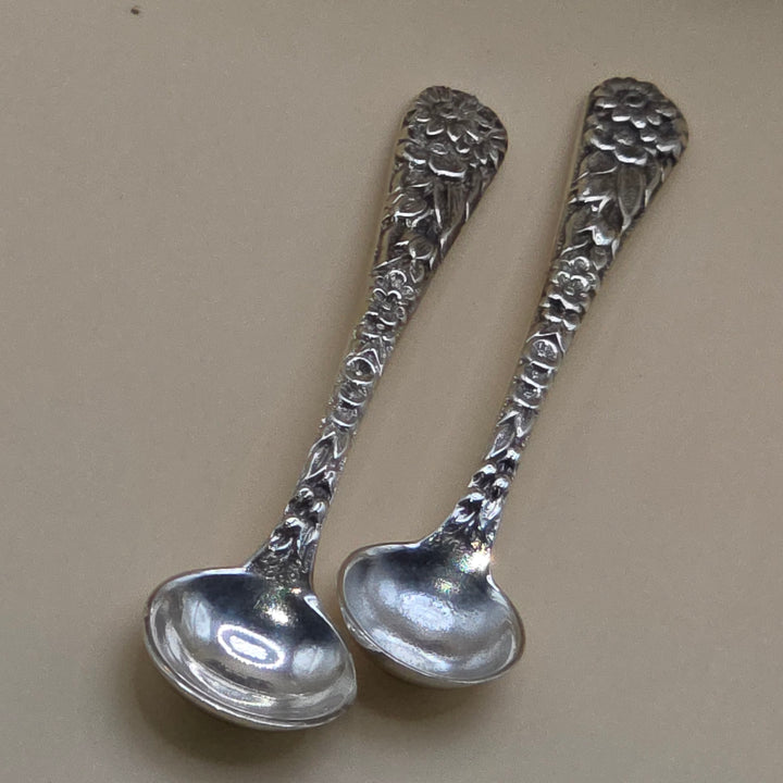 Antique Silver & Amber Art Deco Spice or Caviar Menage Server