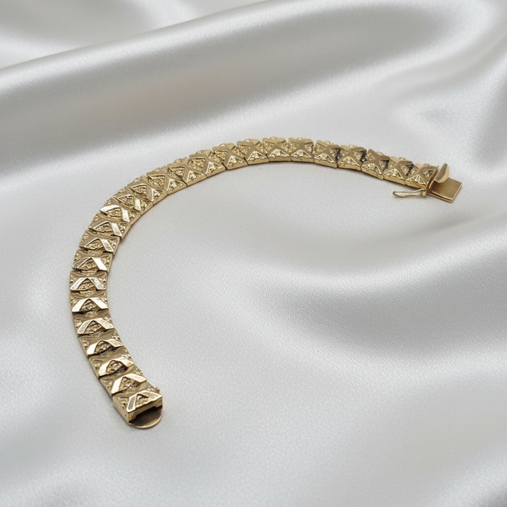 14K Gold Dichotomy Chunky Statement Bracelet
