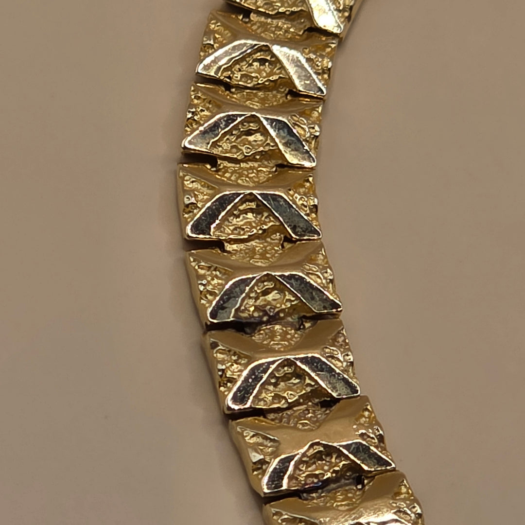 14K Gold Dichotomy Chunky Statement Bracelet