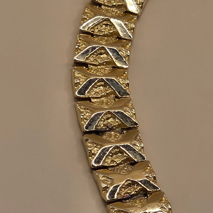 14K Gold Dichotomy Chunky Statement Bracelet